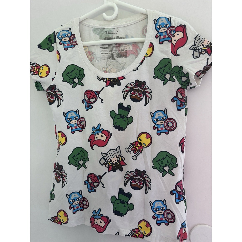 Marvel Baby Avengers Disney Store Tee Shirt 100% Organic Cotton Youth Med 36x25